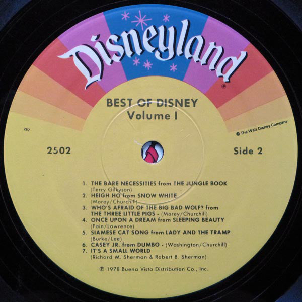 Various : The Best Of Disney Volume One (LP, Comp)