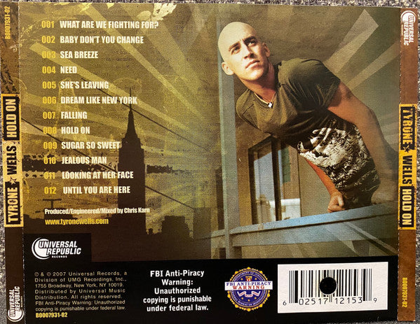 Tyrone Wells : Hold On (CD, Album)