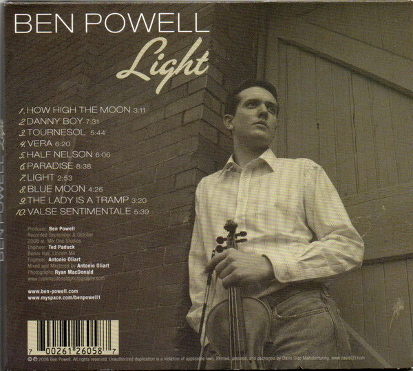 Ben Powell (5) : Light (CD, Album, Dig)