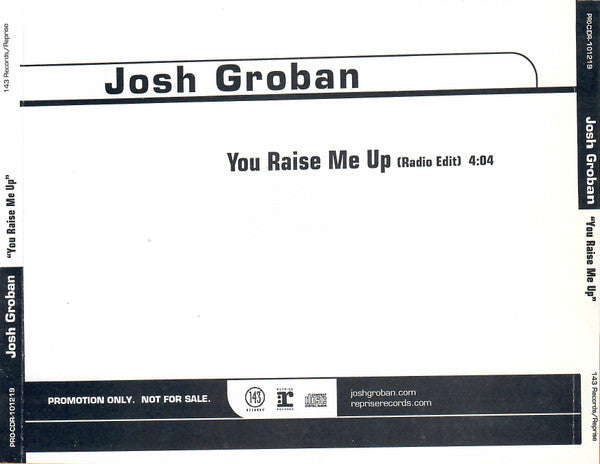 Josh Groban : You Raise Me Up (CD, Single, Promo)