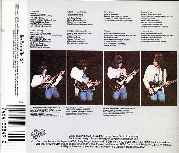Jeff Beck : Wired (CD, Album, RE)
