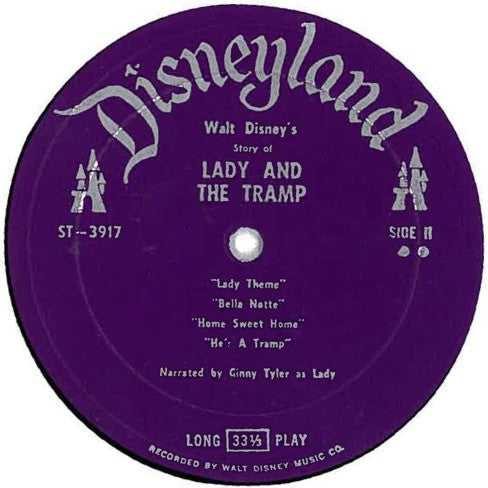 Ginny Tyler : The Story And Songs From Lady And The Tramp (LP, Album, Pur)