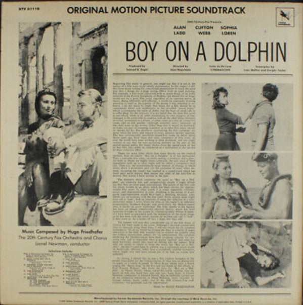 Hugo Friedhofer : Boy On A Dolphin (Original Motion Picture Soundtrack) (LP, RE)