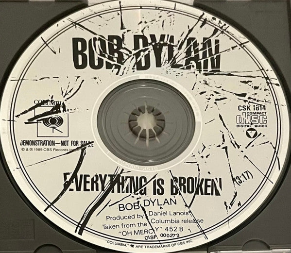 Bob Dylan : Everything Is Broken (CD, Single, Promo)