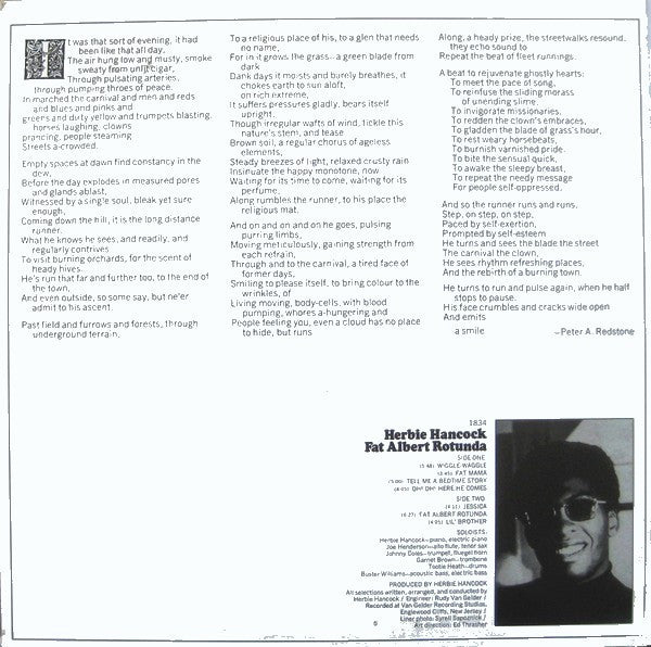 Herbie Hancock : Fat Albert Rotunda (LP, Album, RE, RP, Ter)