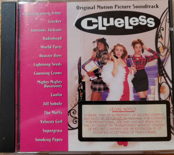 Various : Clueless (Original Motion Picture Soundtrack) (CD, Comp, Promo)