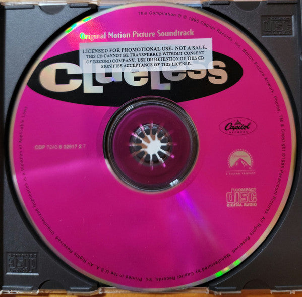 Various : Clueless (Original Motion Picture Soundtrack) (CD, Comp, Promo)