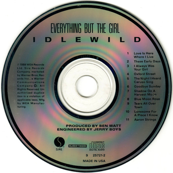 Everything But The Girl : Idlewild (CD, Album)