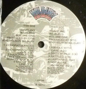 Traveling Wilburys : Volume One (LP, Album, Club, BMG)