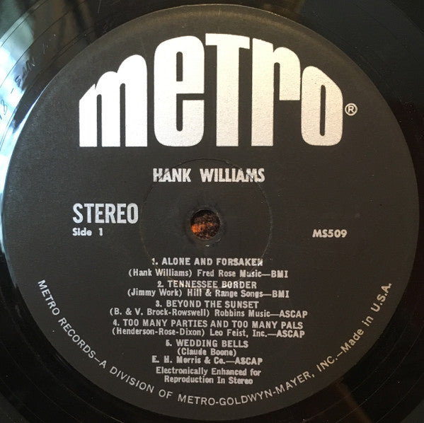 Hank Williams With His Drifting Cowboys : Hank Williams (LP, Comp)