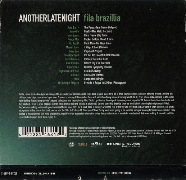Fila Brazillia : AnotherLateNight (CD, Mixed)
