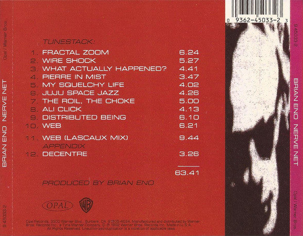 Brian Eno : Nerve Net (CD, Album, SRC)
