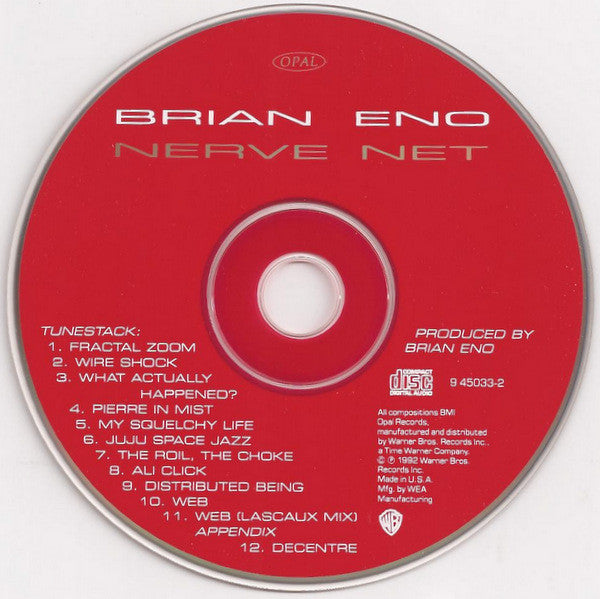 Brian Eno : Nerve Net (CD, Album, SRC)