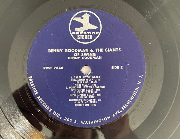 Benny Goodman And His Orchestra : Benny Goodman And The Giants Of Swing With Gene Krupa And Joe Venuti (LP, Comp)