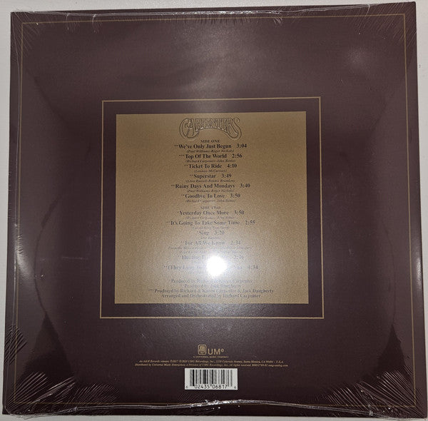 Carpenters : The Singles 1969–1973 (LP, Comp, Ltd, RE, Lim)