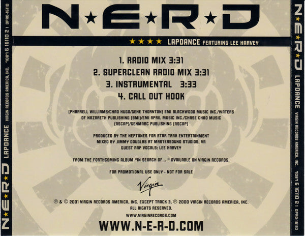 N*E*R*D : Lapdance (CD, Single, Promo)