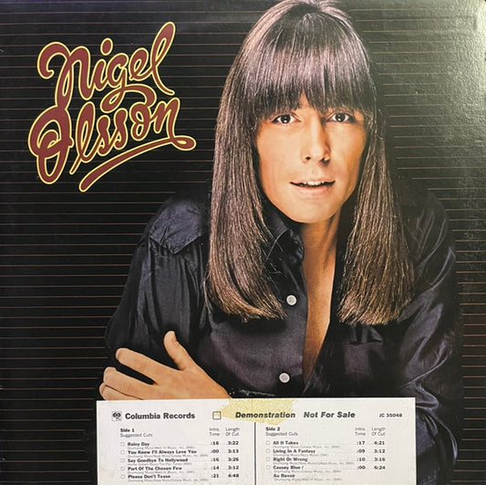 Nigel Olsson : Nigel Olsson (LP, Album, Promo, Pit)