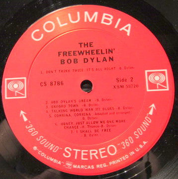 Bob Dylan : The Freewheelin' Bob Dylan (LP, Album, RE, Pit)