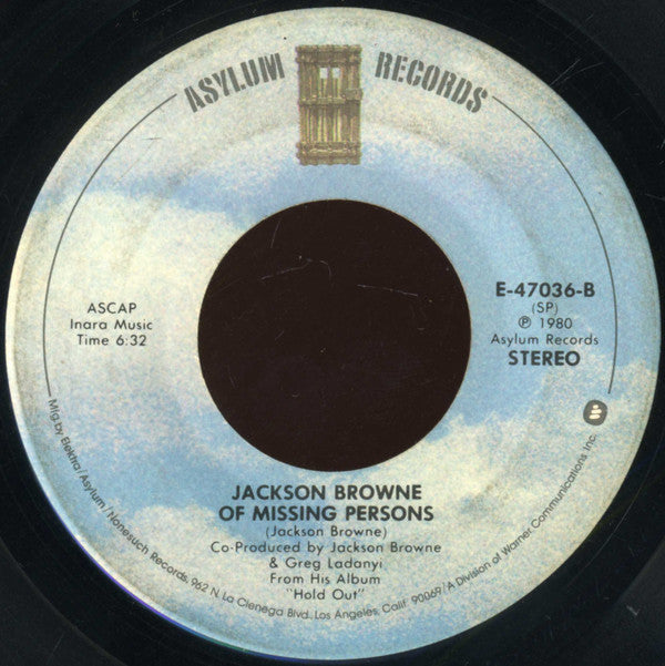 Jackson Browne : That Girl Could Sing (7", Single, SP )