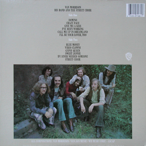 Van Morrison : His Band And The Street Choir (LP, Album, RE, Gat)