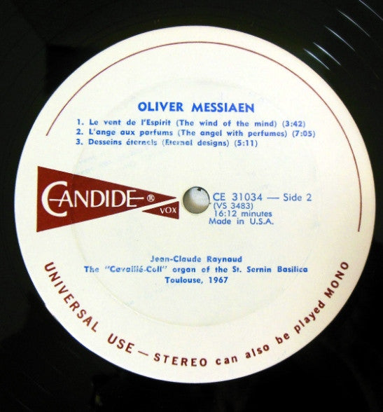 Olivier Messiaen : Pieces For Organ (LP, Album)