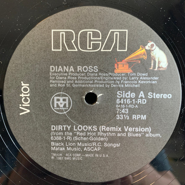 Diana Ross : Dirty Looks (12", All)