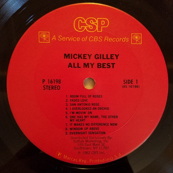 Mickey Gilley : All My Best (LP, Comp)