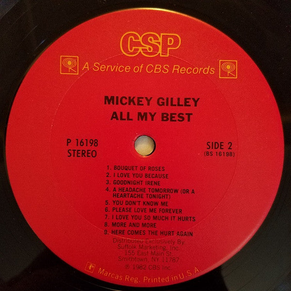 Mickey Gilley : All My Best (LP, Comp)