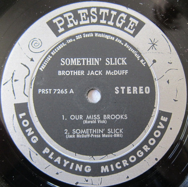Brother Jack McDuff : Somethin' Slick (LP, Album)