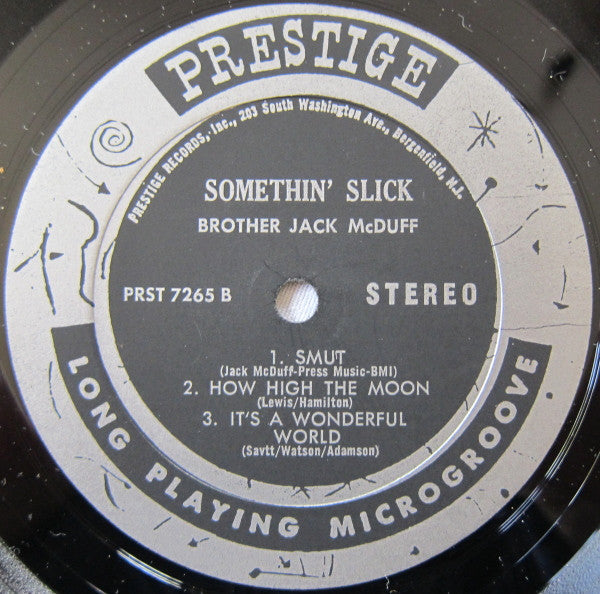 Brother Jack McDuff : Somethin' Slick (LP, Album)