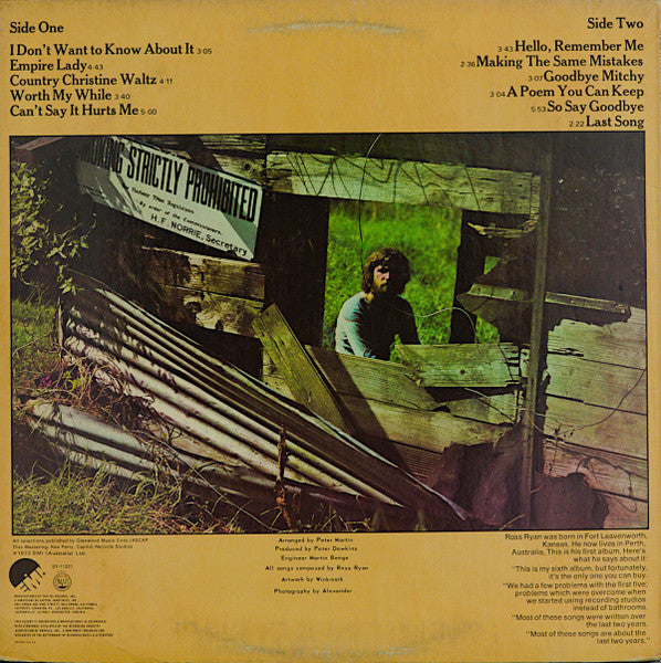 Ross Ryan : A Poem You Can Keep (LP, Album)