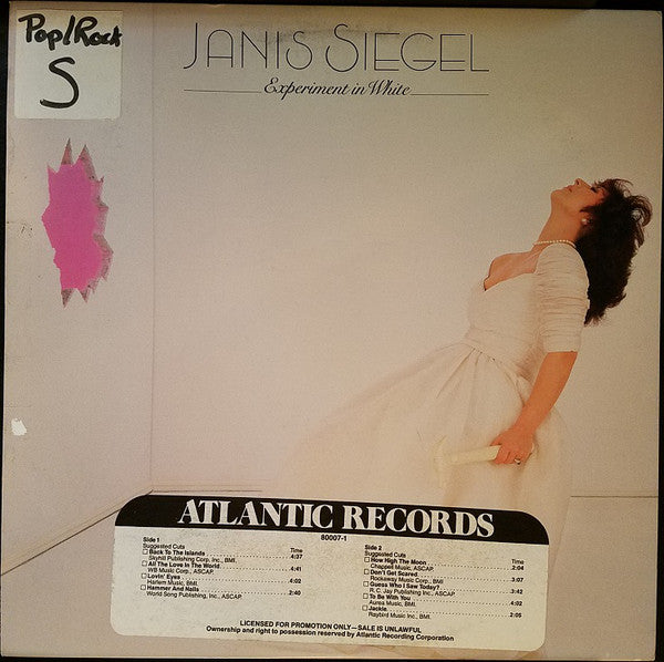 Janis Siegel : Experiment In White (LP, Album, All)