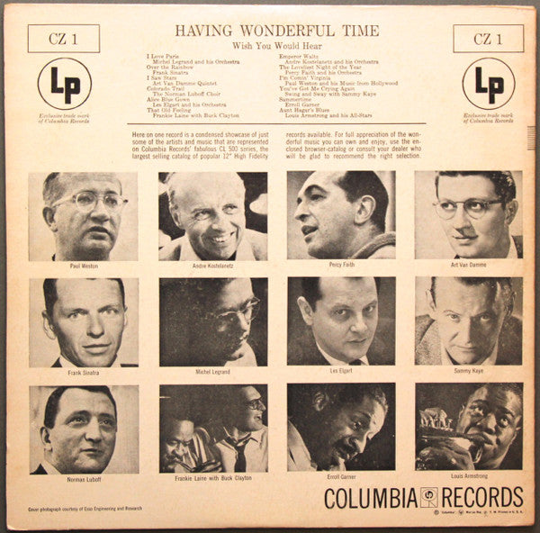 Various : Having Wonderful Time, Wish You Would Hear... (LP, Comp, Smplr)