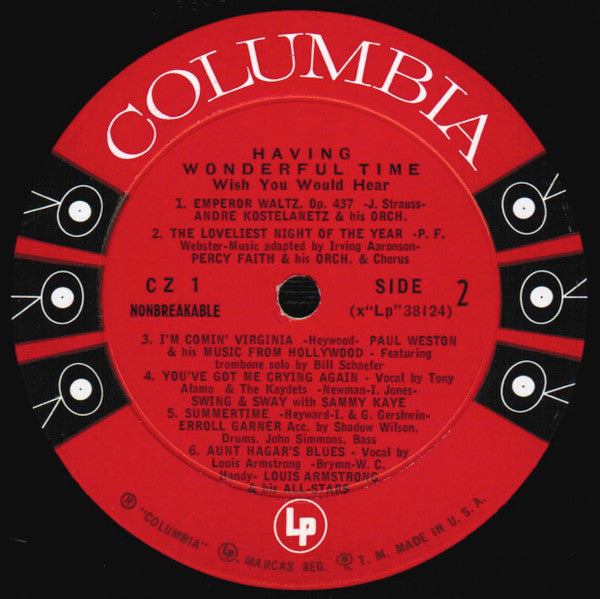 Various : Having Wonderful Time, Wish You Would Hear... (LP, Comp, Smplr)