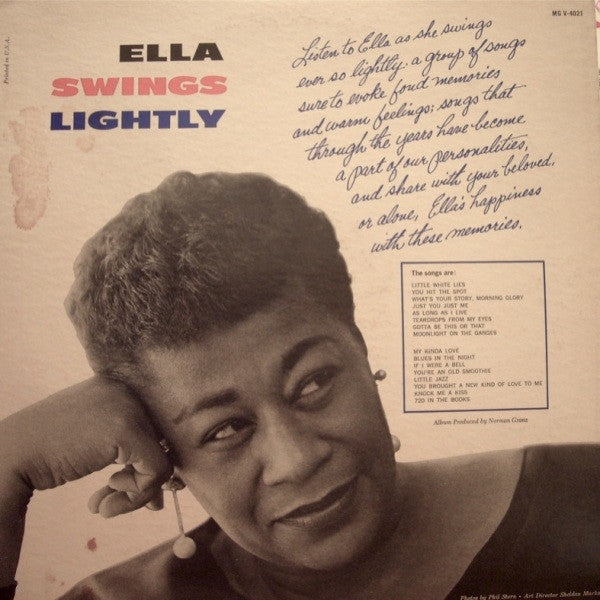 Ella Fitzgerald : Ella Swings Lightly (LP, Album, Mono)