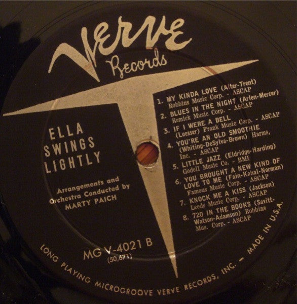 Ella Fitzgerald : Ella Swings Lightly (LP, Album, Mono)