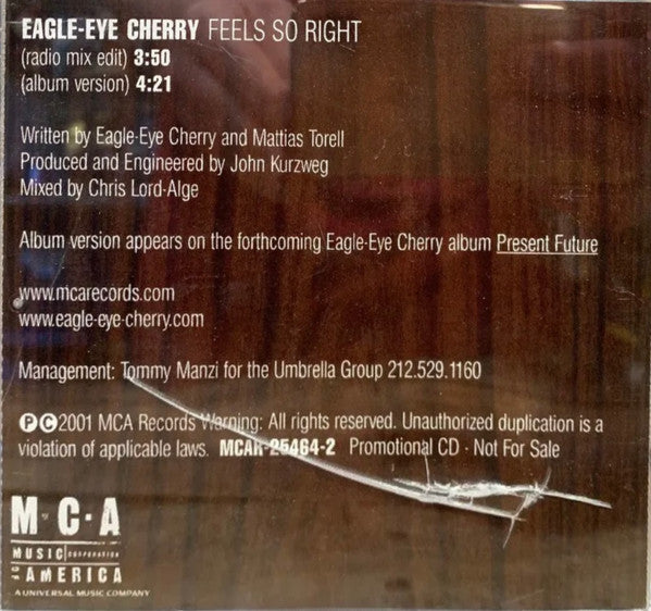 Eagle-Eye Cherry : Feels So Right (CD, Single, Promo)