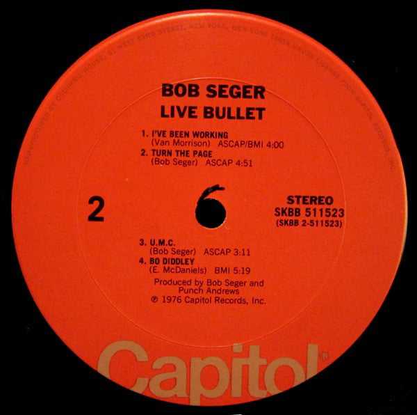 Bob Seger & The Silver Bullet Band* : Live Bullet (2xLP, Album, Club, San)