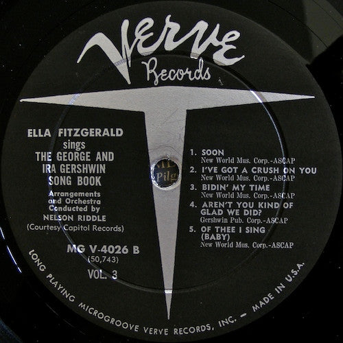 Ella Fitzgerald : Sings The George And Ira Gershwin Song Book Vol. 3 (LP, Album, Mono, Gat)