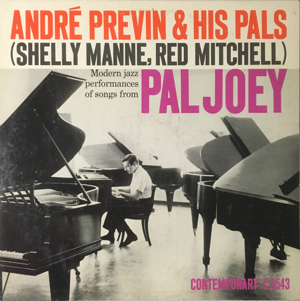 André Previn & His Pals : Modern Jazz Performances Of Songs From Pal Joey (LP, Album, Mono)