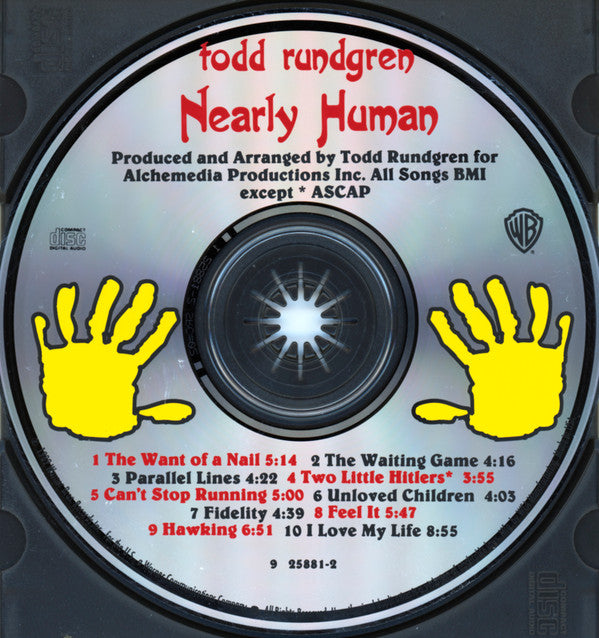 Todd Rundgren : Nearly Human (CD, Album)