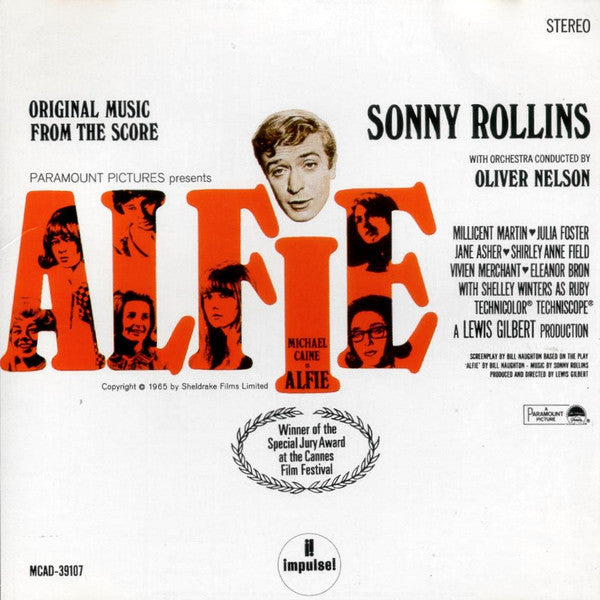 Sonny Rollins With Orchestra Conducted By Oliver Nelson : Original Music From The Score "Alfie" (CD, Album, RE)