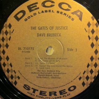 Dave Brubeck : The Gates Of Justice (LP, Album, Gat)