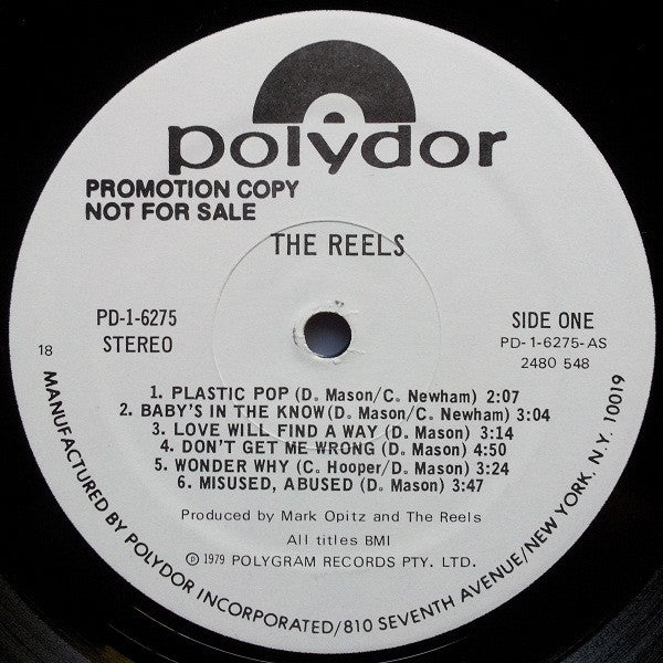 The Reels : The Reels (LP, Album, Promo)