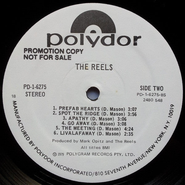 The Reels : The Reels (LP, Album, Promo)