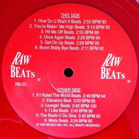 Raw Beats : Raw Beats #23 (12", Tra)