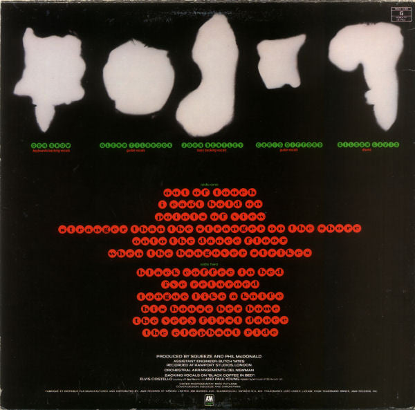 Squeeze (2) : Sweets From A Stranger (LP, Album)