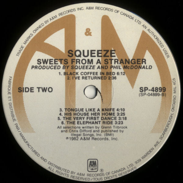 Squeeze (2) : Sweets From A Stranger (LP, Album)