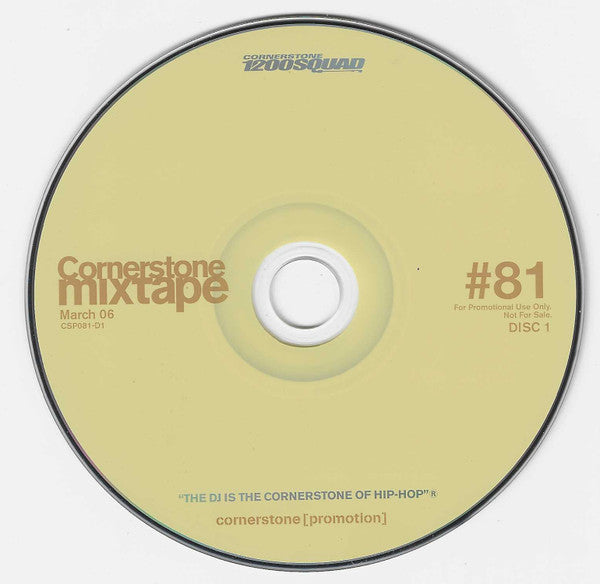 Big Von & Scotty Fox featuring E-40, Various : Cornerstone Mixtape March 06 / #81: The Hyphy Ghetto Report Card Mix (CD, Mixed, Mixtape, Promo + CD, Comp, Promo)