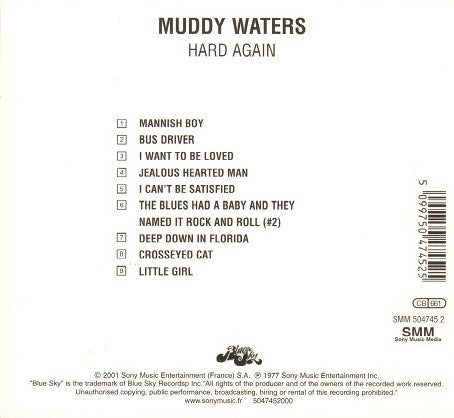 Muddy Waters : Hard Again (CD, Album, RE)